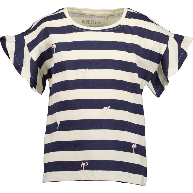 BLUE SEVEN Tričko námornícka modrá / šedobiela 67518959