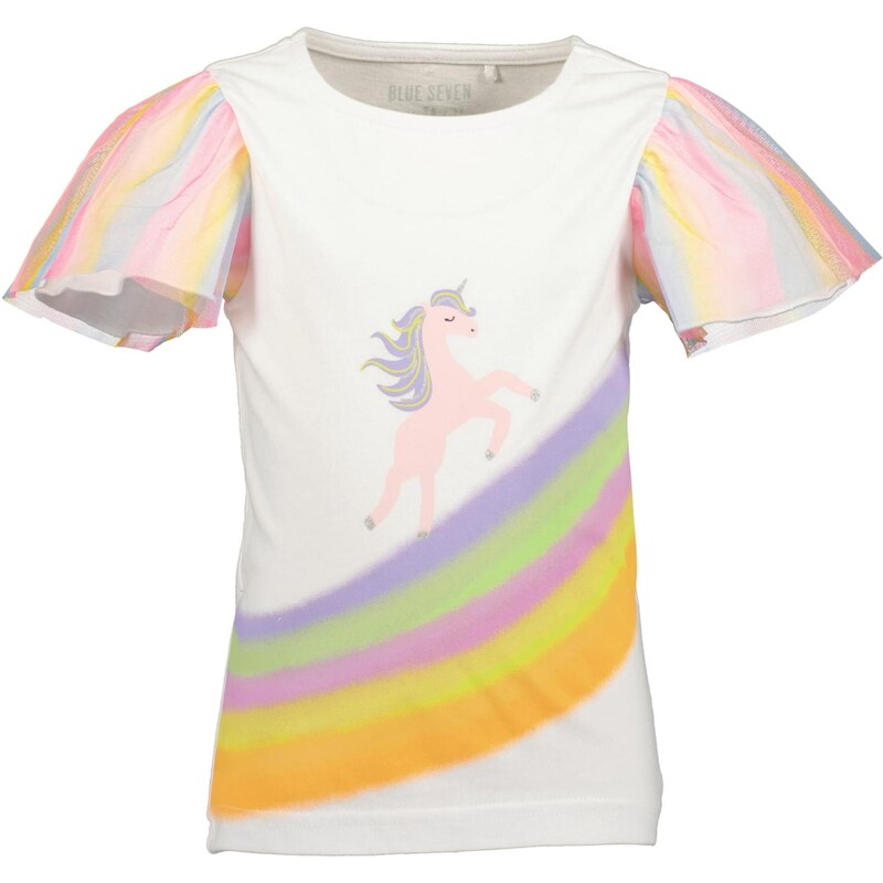 BLUE SEVEN Tričko žltá / orgovánová / ružová / biela 67518980