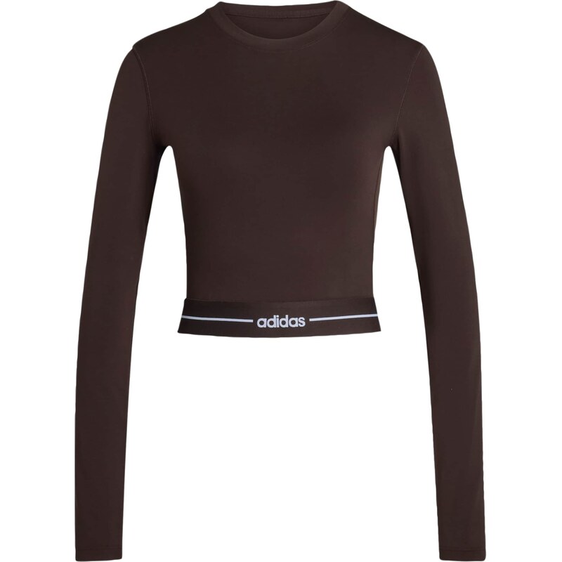 ADIDAS PERFORMANCE Funkčné tričko Hyperglam hnedá / biela 67519006