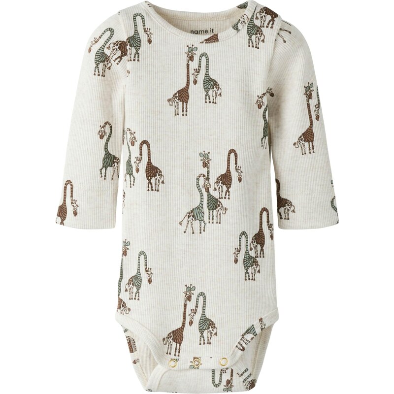NAME IT Body NBMFRIDOLIN hnedá / svetlozelená / biela 67519015