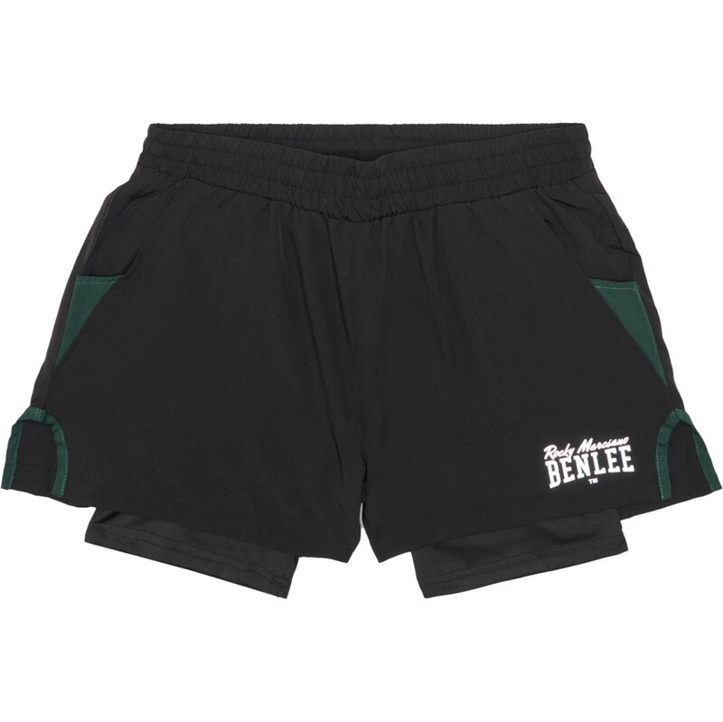 Benlee Športové nohavice Knapton zelená / čierna / biela 67519049