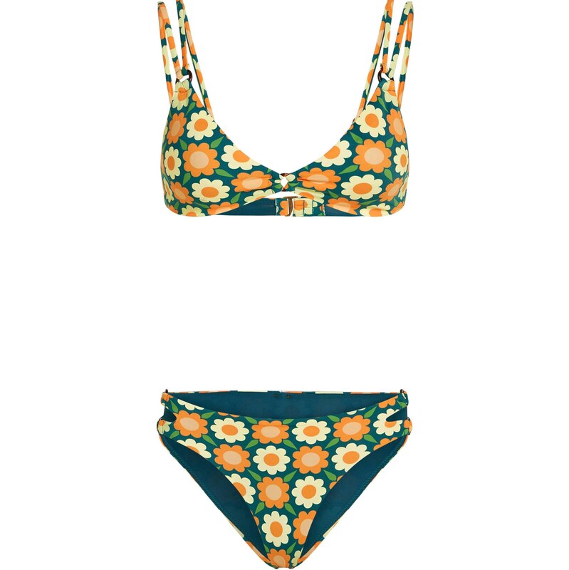 ONEILL Bikiny svetložltá / tmavozelená / oranžová 67519077