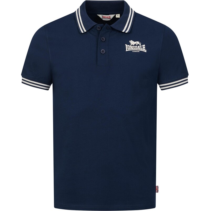 LONSDALE Tričko RHODES svetlobéžová / námornícka modrá 67519094