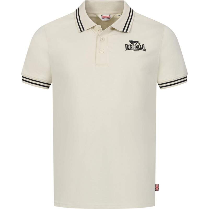 LONSDALE Tričko Rhodes svetlobéžová / čierna 67519104
