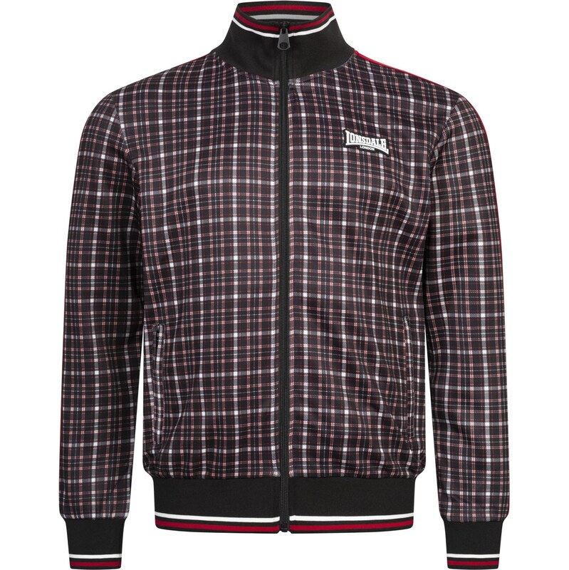 LONSDALE Prechodná bunda Whelley tmavomodrá / červená / čierna / biela 67519107