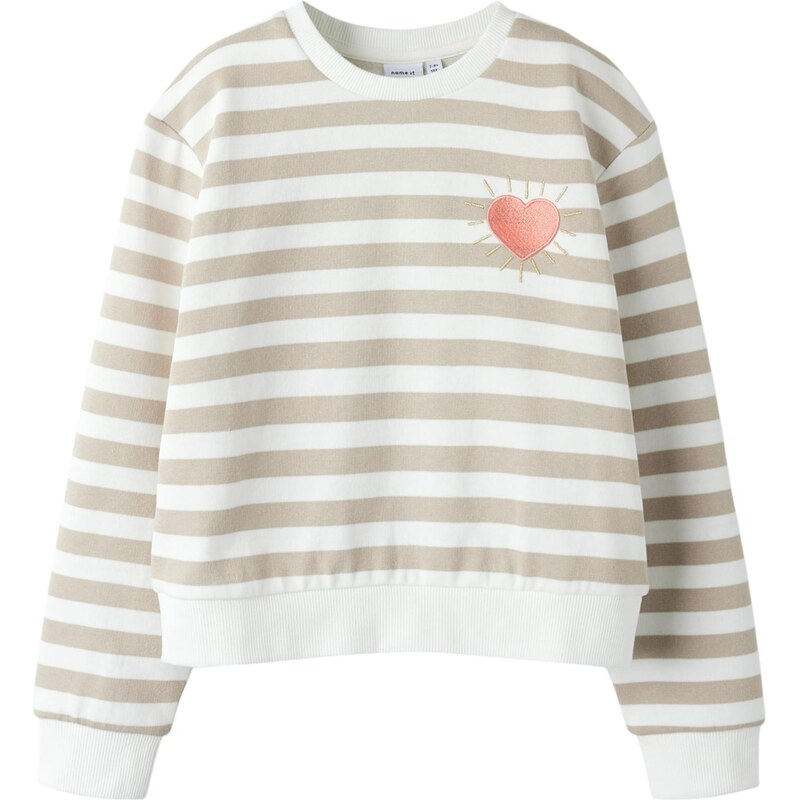 NAME IT Mikina NKFBELL tmelová / broskyňová / biela 67519143