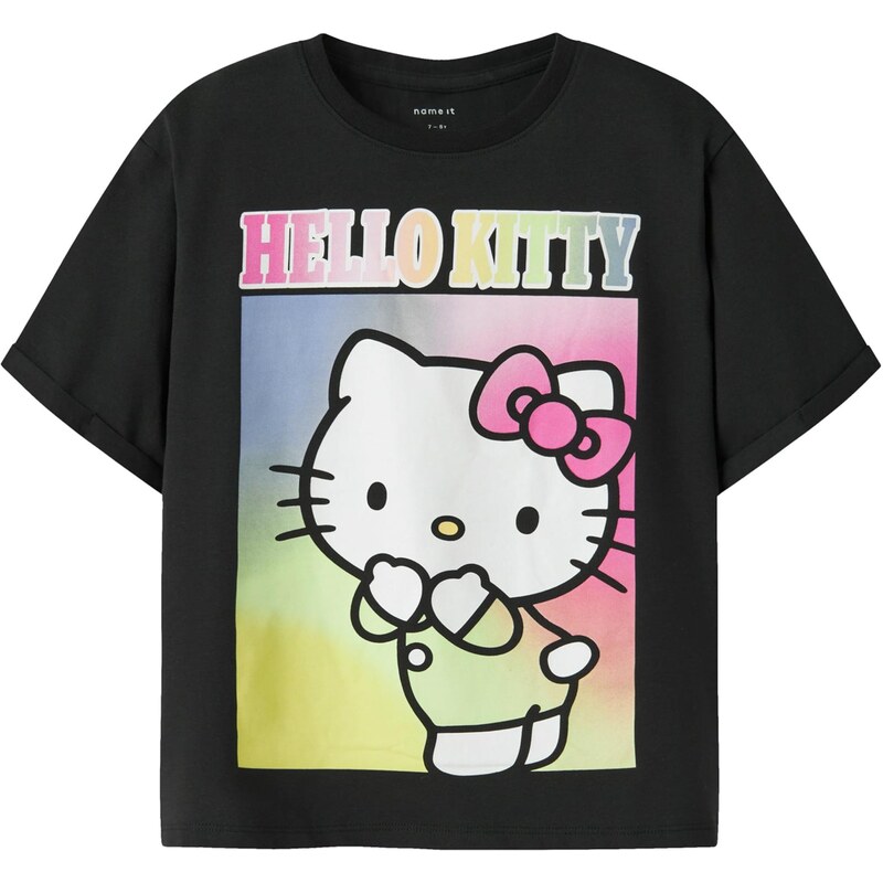 NAME IT Tričko NKFForma Hellok svetlozelená / ružová / čierna / biela 67519146