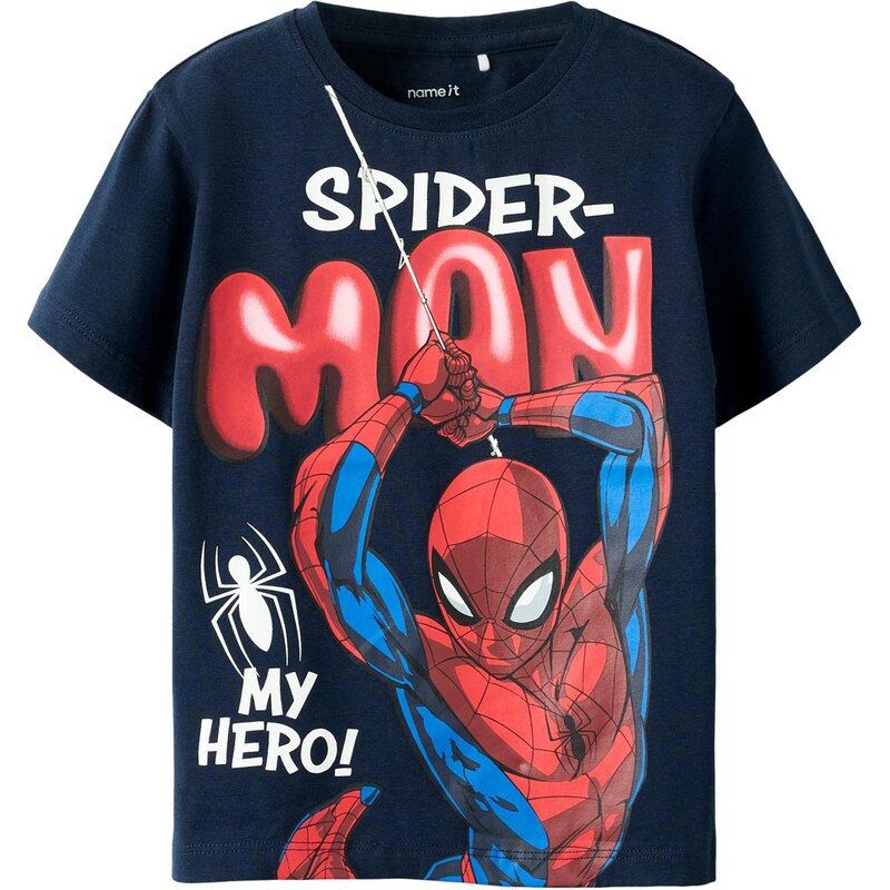 NAME IT Tričko NMMMarvin Spider modrá / námornícka modrá / červená / 67519164