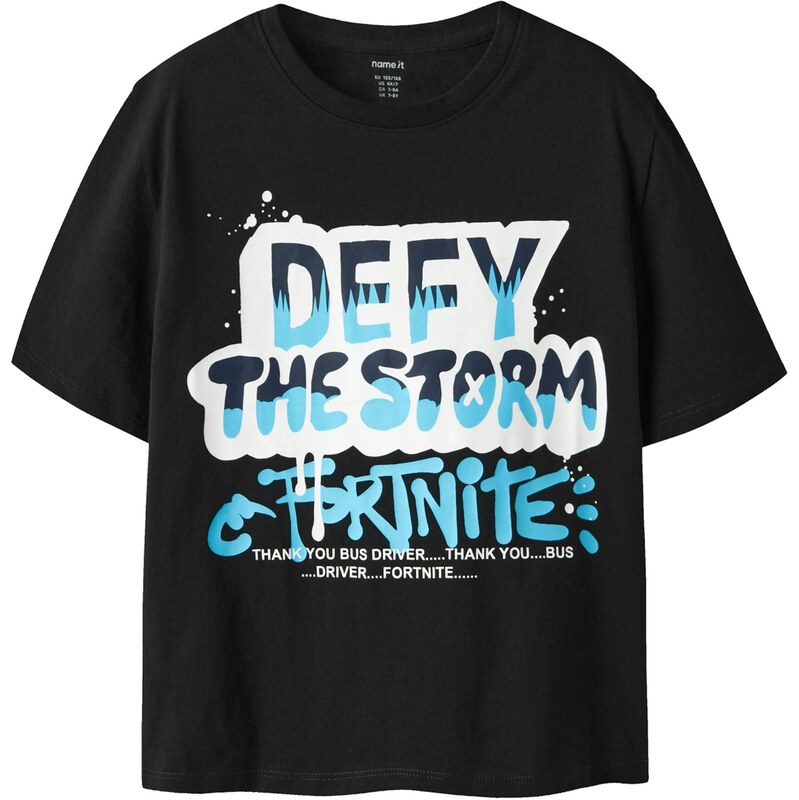 NAME IT Tričko NKMMod Fortnite námornícka modrá / vodová / čierna / 67519159