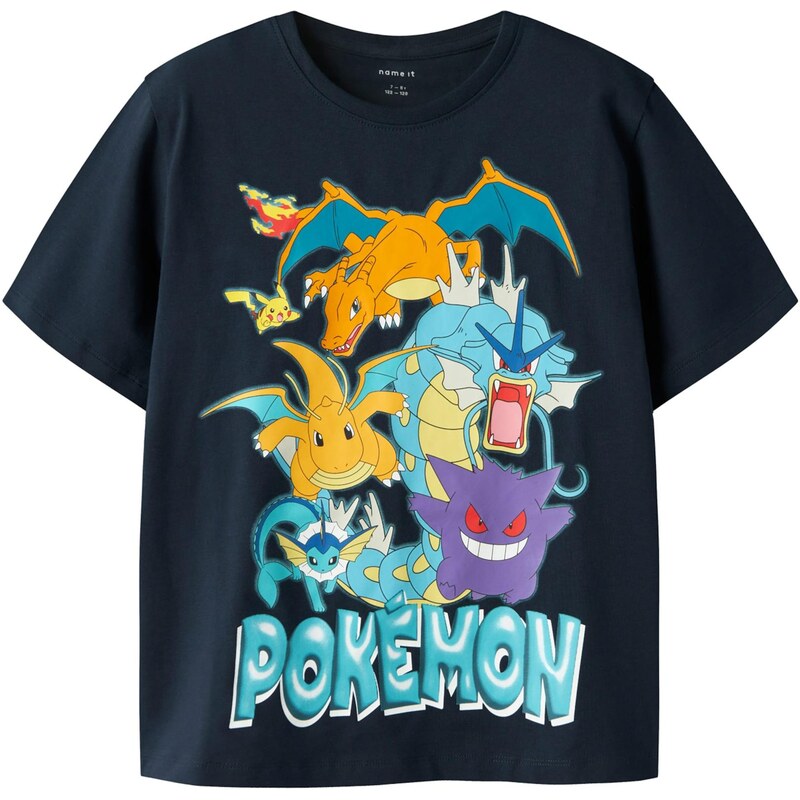 NAME IT Tričko NKMMajo Pokemon námornícka modrá / svetlomodrá / 67519160