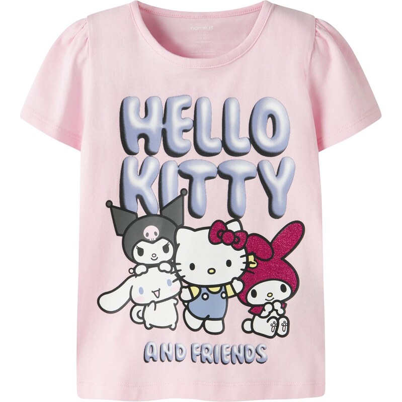 NAME IT Tričko levanduľová / farba lesného ovocia / ružová / biela 67519165