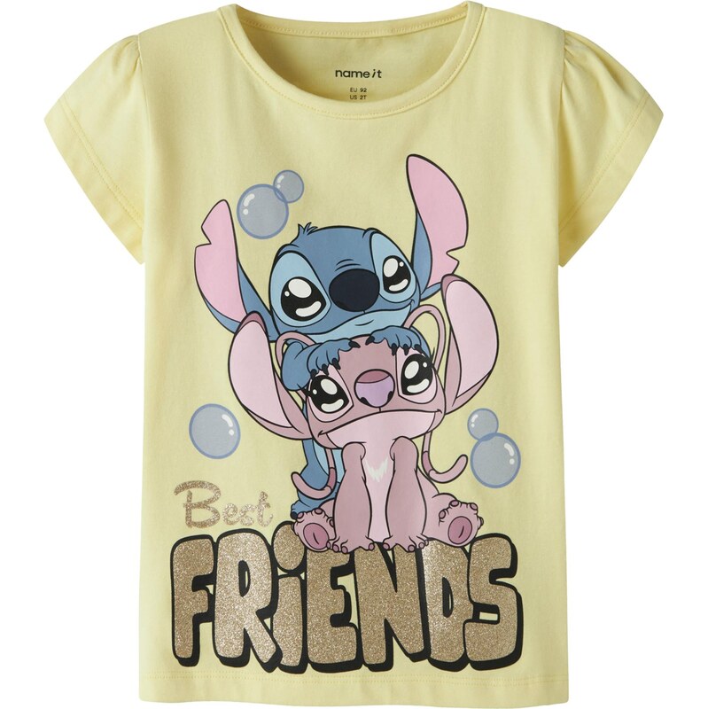 NAME IT Tričko NMFFuba Stitch námornícka modrá / svetložltá / zlatá / 67519168