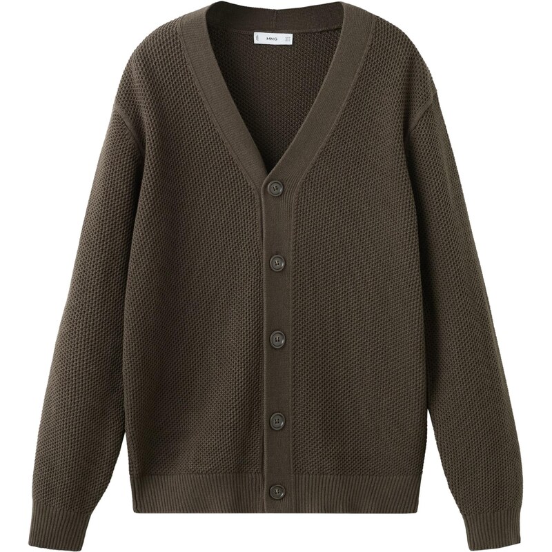 MANGO MAN Kardigán Salsa hnedá 67519185