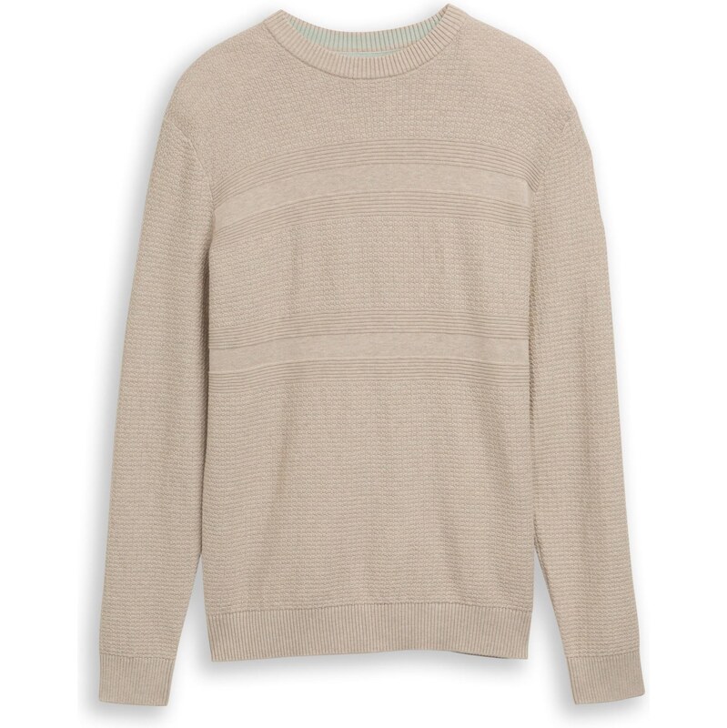 TOM TAILOR Sveter béžová melírovaná 67519249