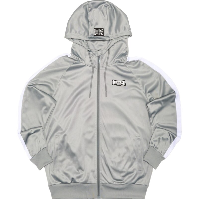 LONSDALE Prechodná bunda Crayford svetlosivá / biela 67519263