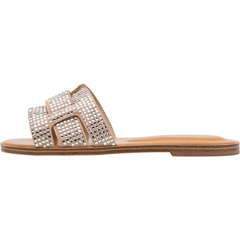 ALDO Šľapky ELENAA svetlobéžová / strieborná 67519383