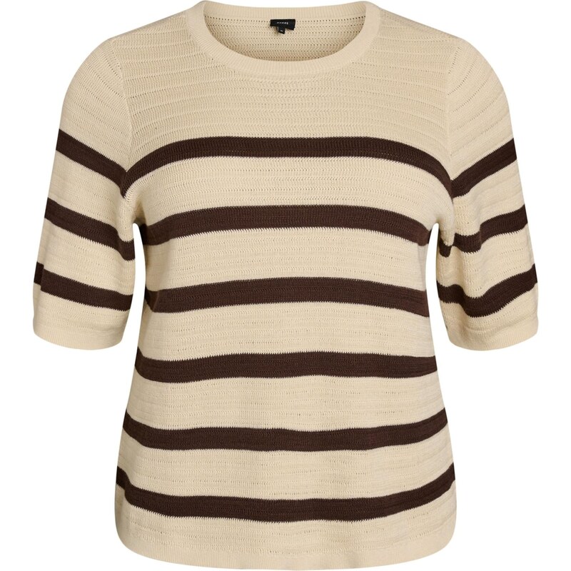 Zizzi Sveter MELSA béžová / čierna 67519619