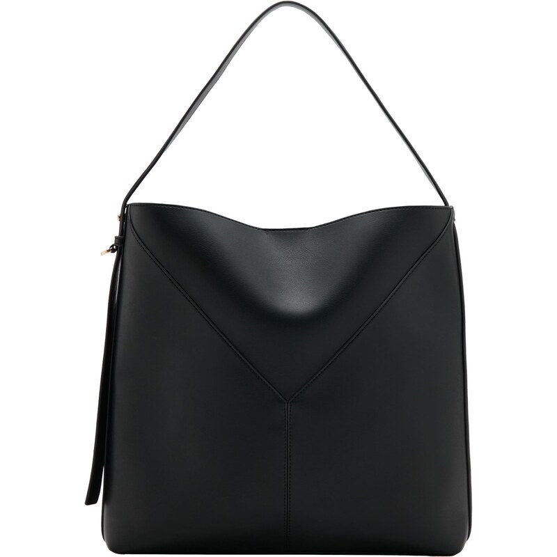 MANGO Kabelka na rameno G-Cortado čierna 67519679