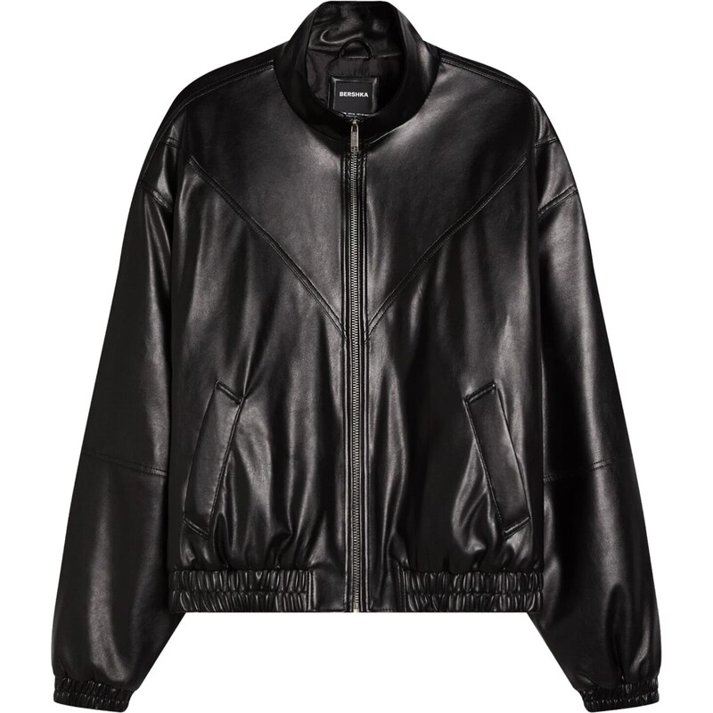 Bershka Prechodná bunda CAZADORA čierna 67520933