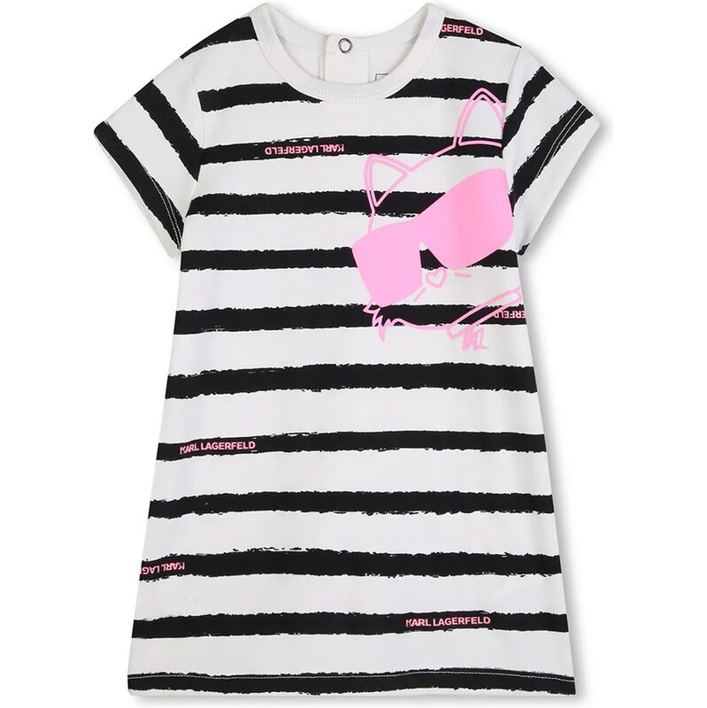 Dievčenské bavlnené šaty Karl Lagerfeld 67516236