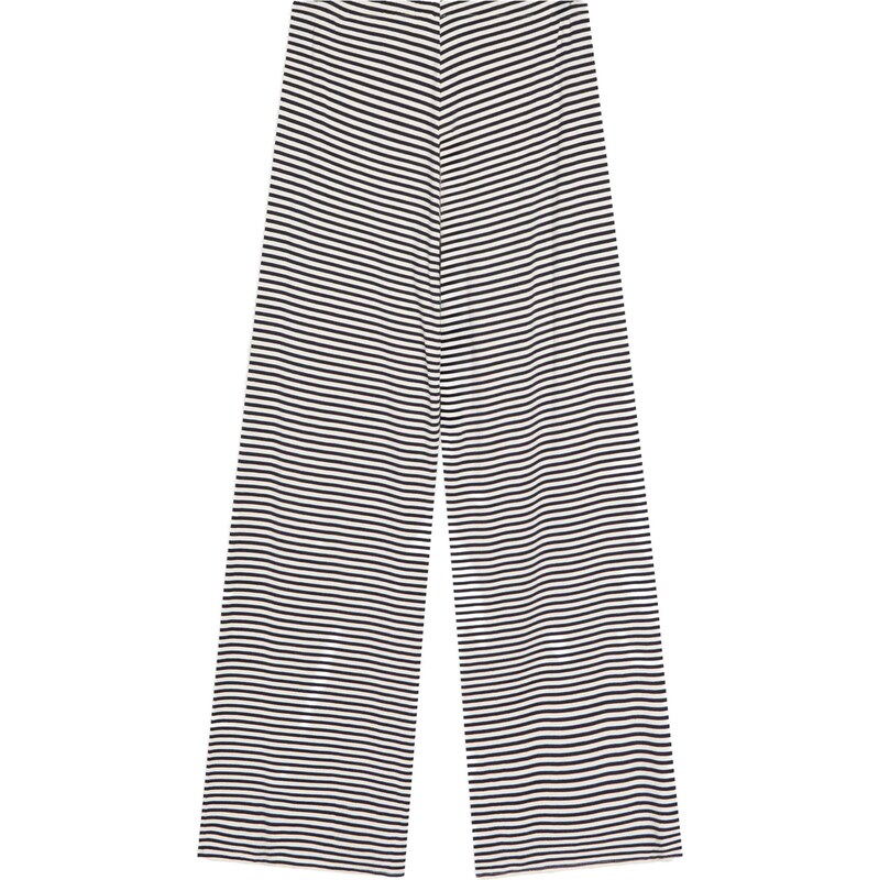 Bershka Nohavice námornícka modrá / biela 67520937