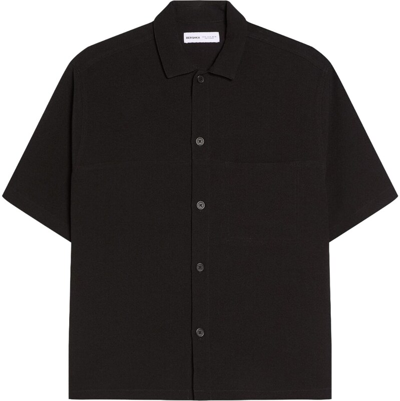 Bershka Košeľa čierna 67520955