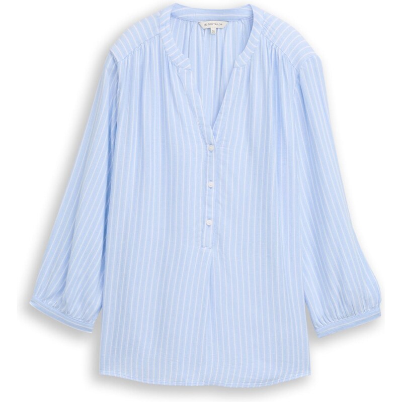 TOM TAILOR Blúzka svetlomodrá / biela 67520994