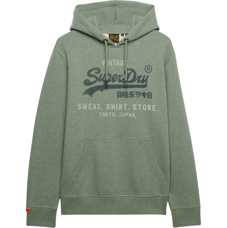 Superdry & Co Mikina Heritage pastelovo zelená / tmavozelená / zelená 67732549