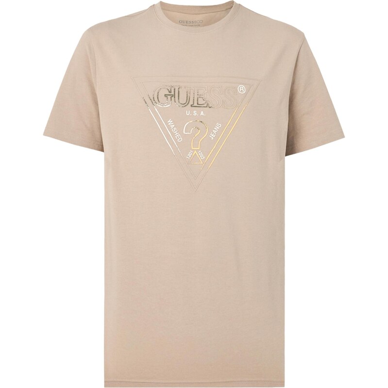 GUESS Tričko zlatá / tmavošedá 67521013