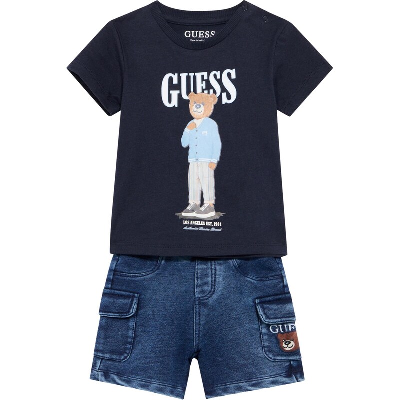 GUESS Set námornícka modrá / svetlomodrá / hnedá / biela 67521220