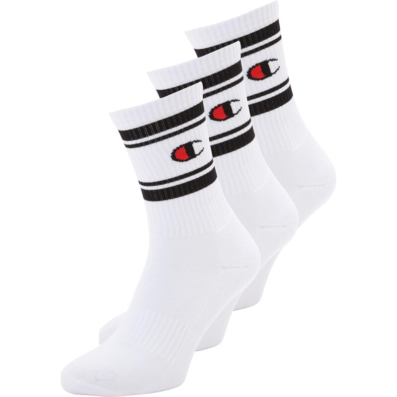 Champion Authentic Athletic Apparel Ponožky červená / čierna / biela 67521237