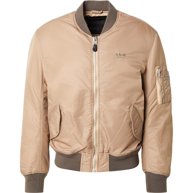 Schott NYC Prechodná bunda MACAMPSRS béžová / brokátová 67521295