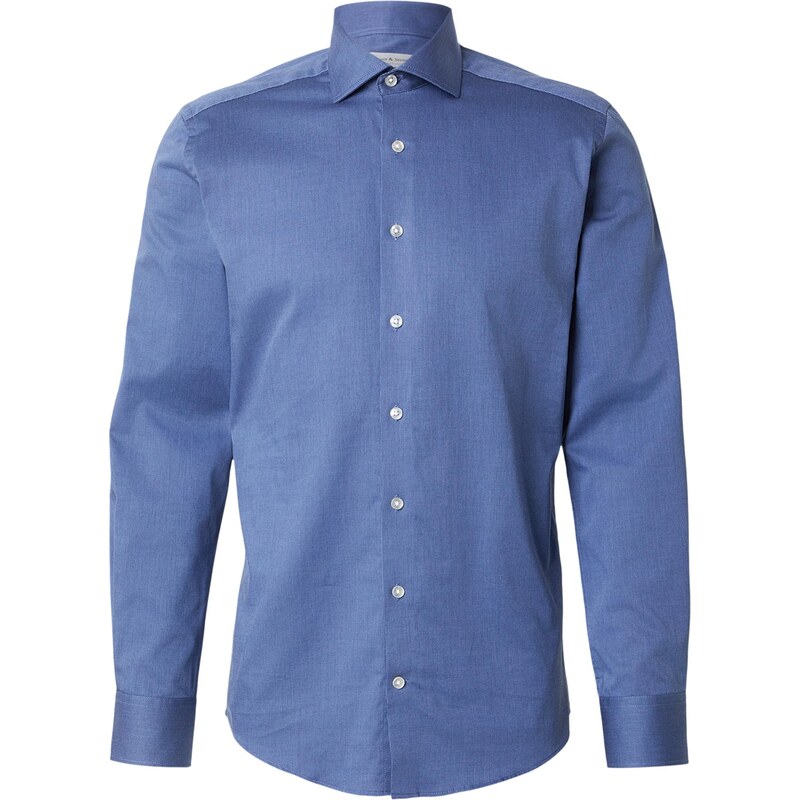 Bruun & Stengade Košeľa Morros kráľovská modrá 67521306