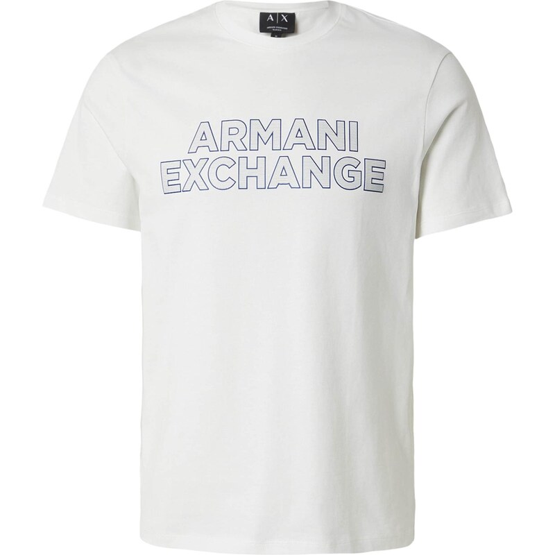 ARMANI EXCHANGE Tričko námornícka modrá / šedobiela 67521290