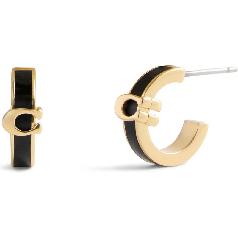 COACH Náušnice zlatá / čierna 67521350