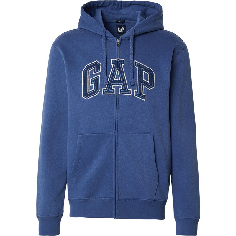 GAP Tepláková bunda modrá / námornícka modrá / biela 67521399