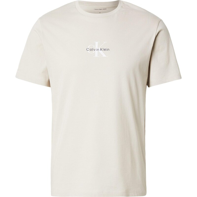 Calvin Klein Jeans Tričko béžová / biela 67521473