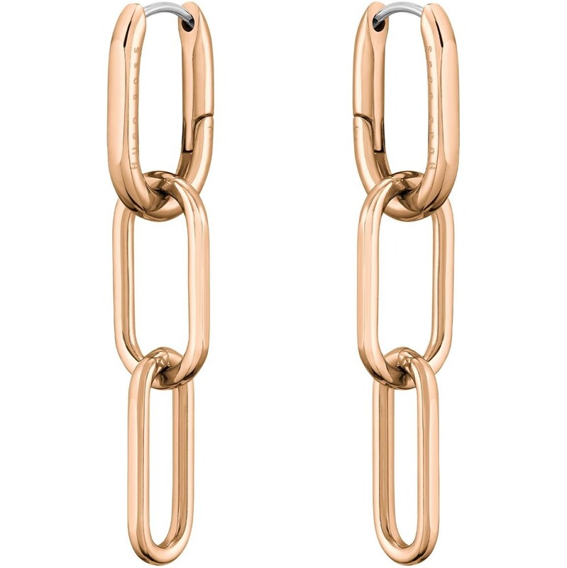 Hugo Boss Pozladené visiace náušnice 2v1 Tessa 1580202 67519315