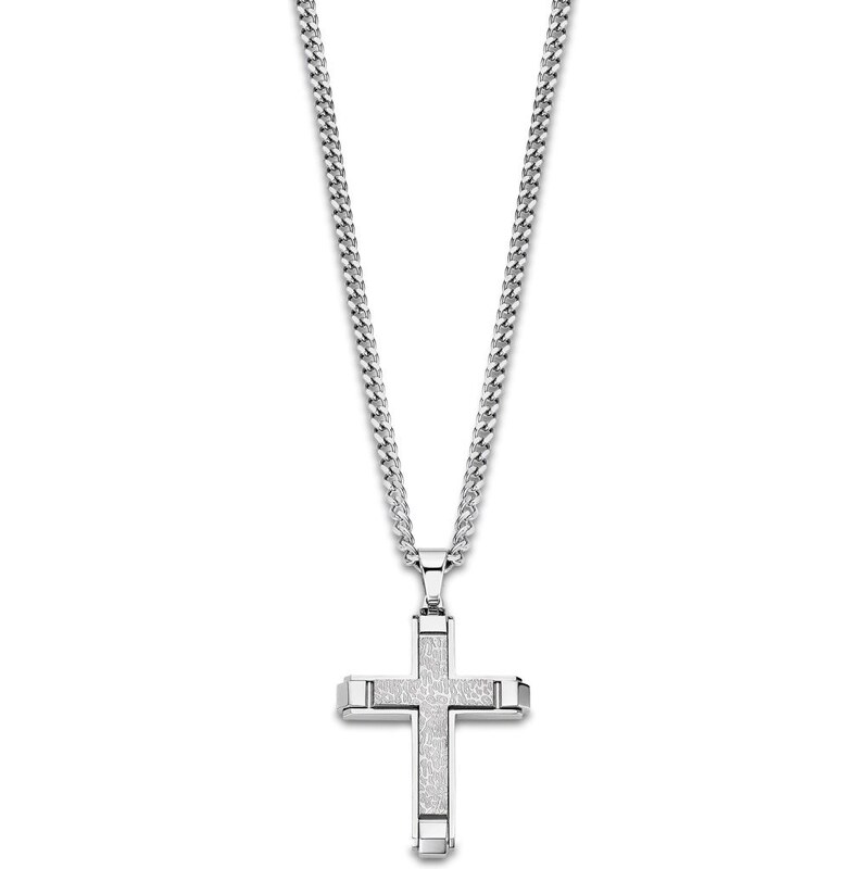 Lotus Style Štýlový náhrdelník s krížikom Men in Black LS2256-1/1 67522989