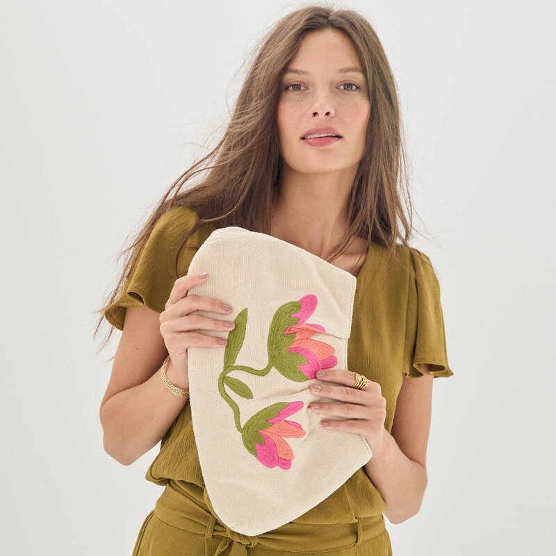 Kabelka s výšivkou kvetín ražná 000 Blancheporte 67521532