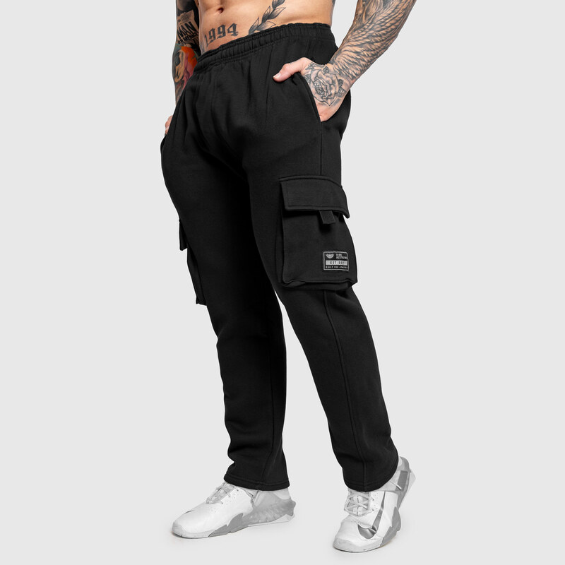 Pánske tepláky Iron Aesthetics Utility, čierne 67489979