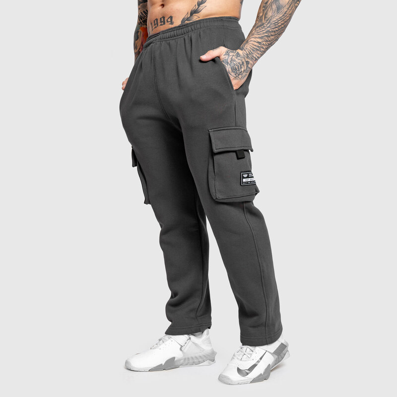 Pánske tepláky Iron Aesthetics Utility, sivé 67489980