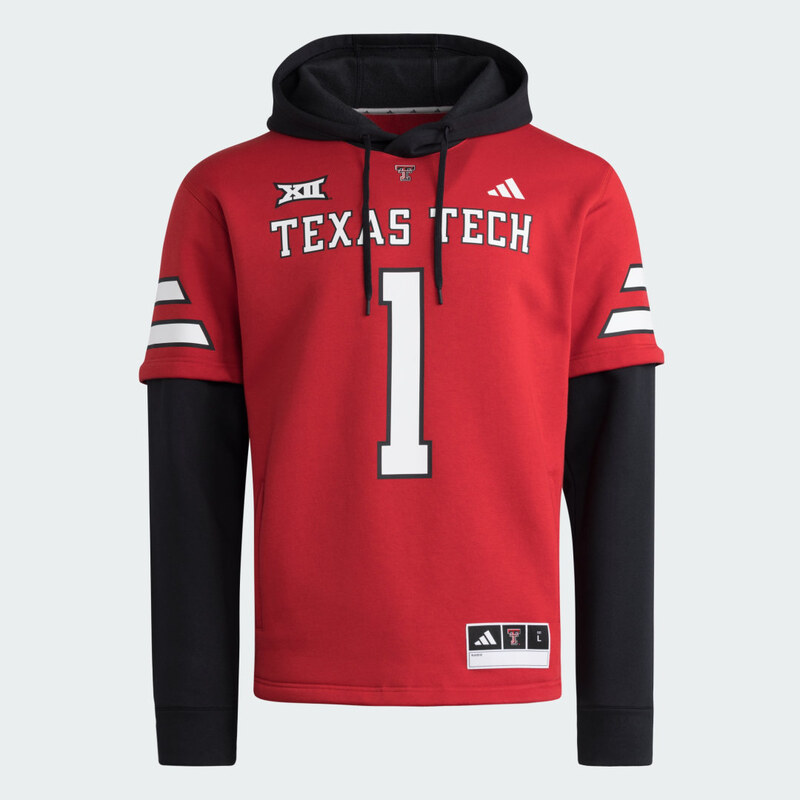 Adidas Funkčný domáci dres s kapucňou Texas Tech 67523175