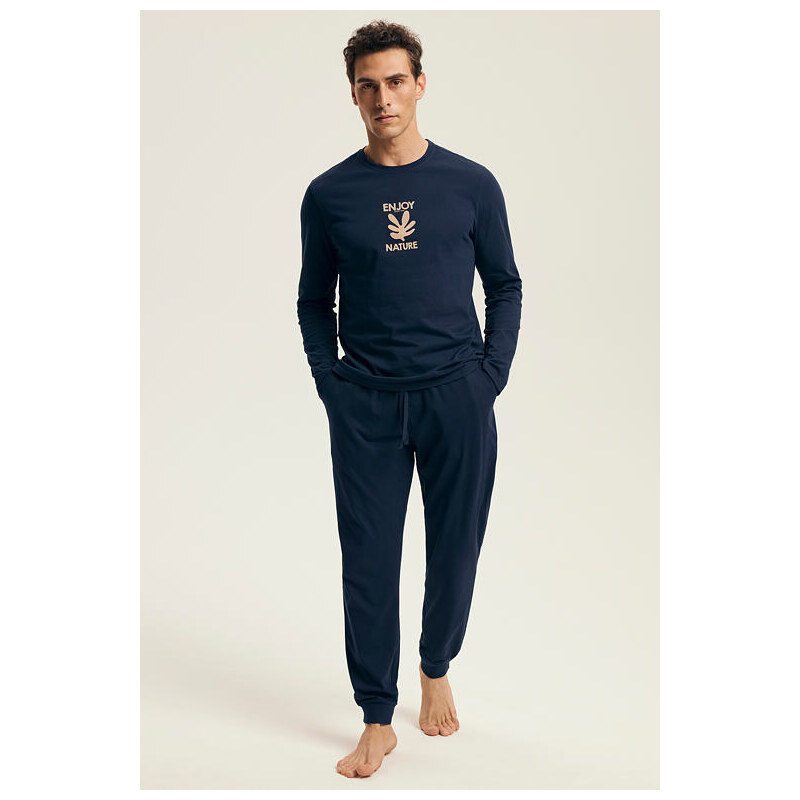 Henderson Pánske pyžamo Level tmavomodré 67712354