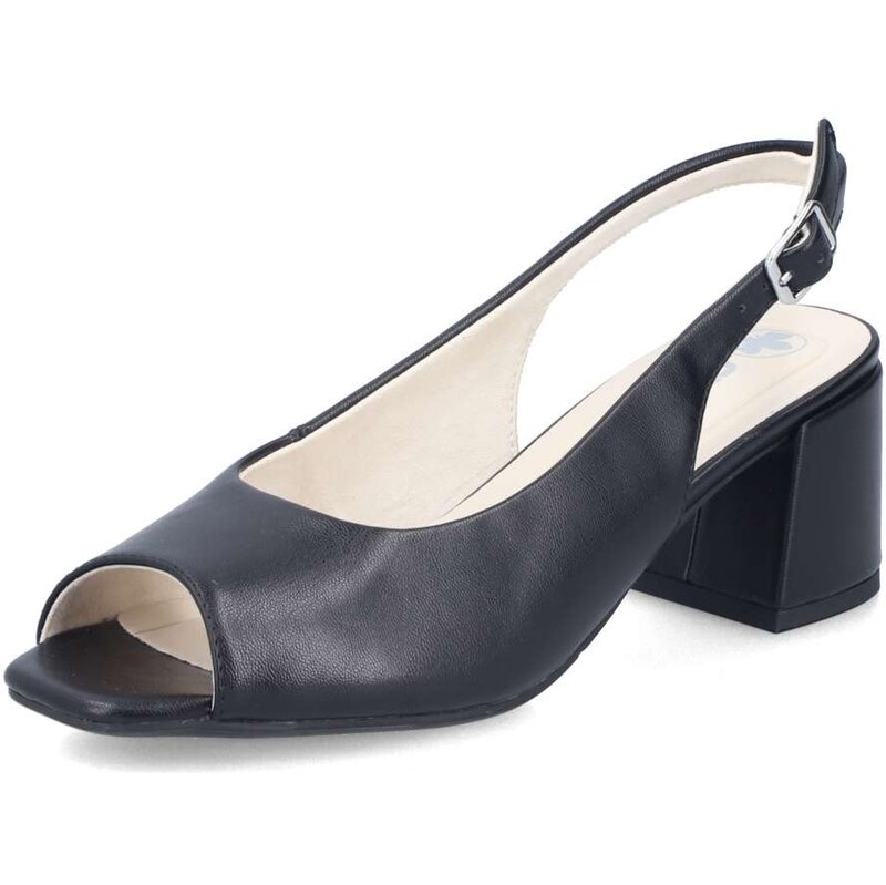 Dámske lodičky RIEKER 44753-00 čierna S6 67526205