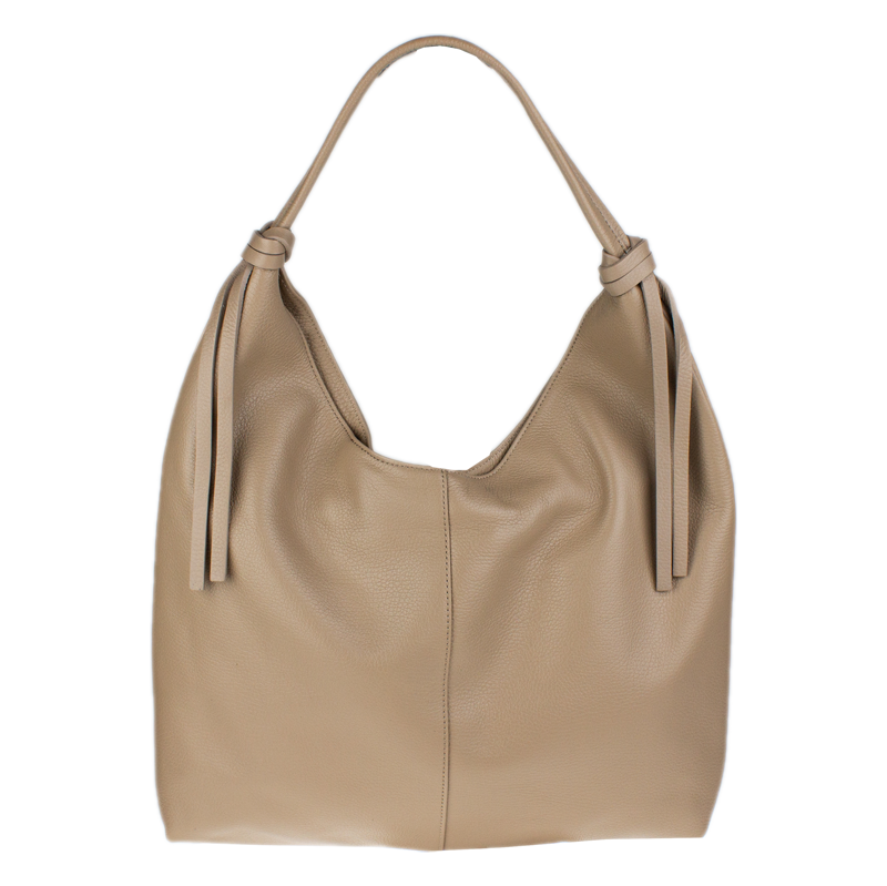 Béžová kožená talianska kabelka Delfina Cappuccino NovaKabelka.sk 67527656