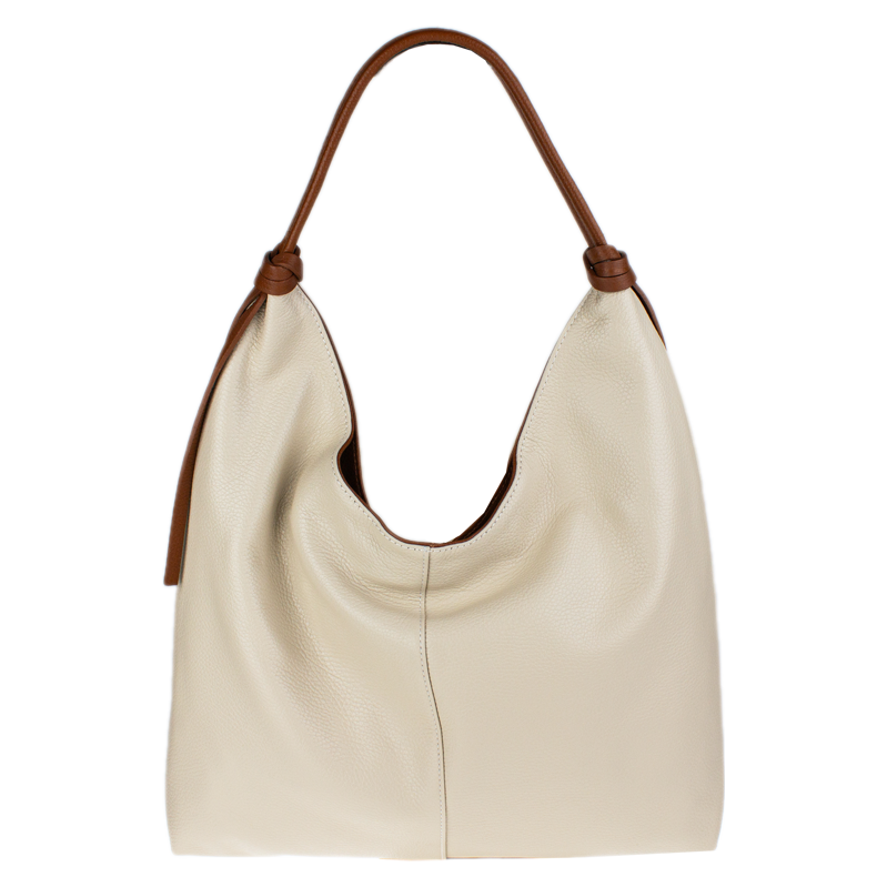 Béžová kožená talianska kabelka Delfina Beige Camel NovaKabelka.sk 67527660