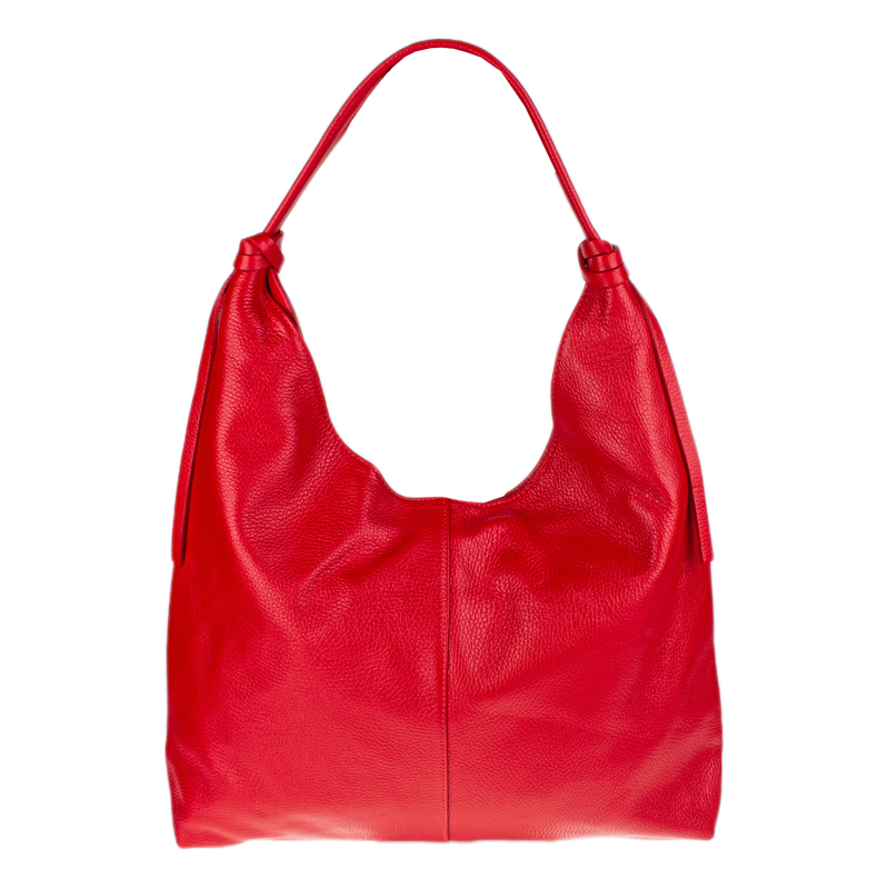 Červená kožená talianska kabelka Delfina Rossa NovaKabelka.sk 67527665