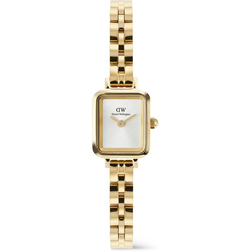 Daniel Wellington Quadro Mini 15.4x18.2 Arch 3-Link White Sunray Gold 67527791