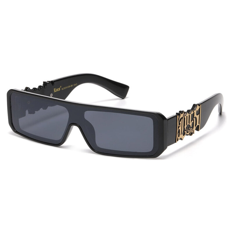 LOCS Bandito hranaté slnečné okuliare Čierne 65230097